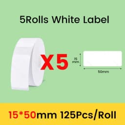 Niimbot D11 D101 D110 Official Label Sticker Paper Rolls Various Sizes of White Color Label Papers 3 5 10 Rolls for Printer USE