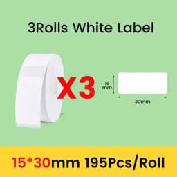 Niimbot D11 D101 D110 Official Label Sticker Paper Rolls Various Sizes of White Color Label Papers 3 5 10 Rolls for Printer USE
