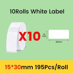 Niimbot D11 D101 D110 Official Label Sticker Paper Rolls Various Sizes of White Color Label Papers 3 5 10 Rolls for Printer USE