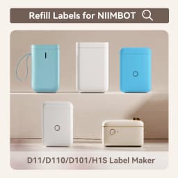 Niimbot D11 D101 D110 Official Label Sticker Paper Rolls Various Sizes of White Color Label Papers 3 5 10 Rolls for Printer USE