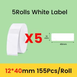 Niimbot D11 D101 D110 Official Label Sticker Paper Rolls Various Sizes of White Color Label Papers 3 5 10 Rolls for Printer USE