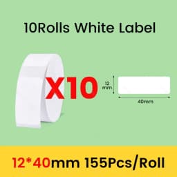 Niimbot D11 D101 D110 Official Label Sticker Paper Rolls Various Sizes of White Color Label Papers 3 5 10 Rolls for Printer USE