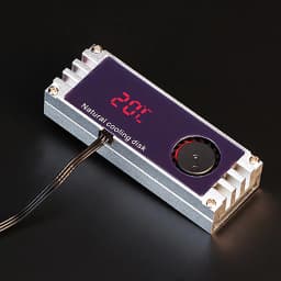 1PCS For M2 SSD Heatsink Cooler with Digital Temperature OLED-Display .2 2280 22110 For NVME Hard Disk Heat-radiator