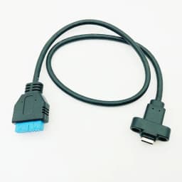 Connectors USB3.0 20/19Pin to Type-C Single Port USB 3.1 Type C USB-C Female to USB 3.0 Motherboard 19pin Header Cable 30cm/50cm