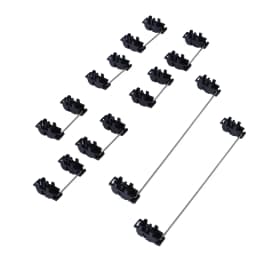 GATERON Low Profile Stabilizer Plated Mounted Black Customized 6.25u 2u Low Profile Switch DIY Hotswap Available For Keyboard