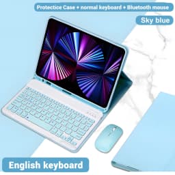 Backlight iPad magic keyboard For iPad Pro 11 2021 2020 Mini 5 6 10.2 9/8/7th 2018 2017 5 6th Pro 11 12.9 10.5 9.7 Air 3 2 Case