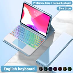 Backlight iPad magic keyboard For iPad Pro 11 2021 2020 Mini 5 6 10.2 9/8/7th 2018 2017 5 6th Pro 11 12.9 10.5 9.7 Air 3 2 Case