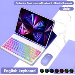 Backlight iPad magic keyboard For iPad Pro 11 2021 2020 Mini 5 6 10.2 9/8/7th 2018 2017 5 6th Pro 11 12.9 10.5 9.7 Air 3 2 Case
