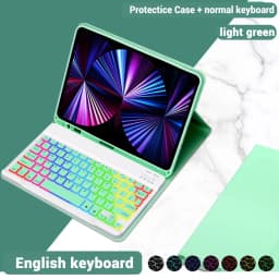 Backlight iPad magic keyboard For iPad Pro 11 2021 2020 Mini 5 6 10.2 9/8/7th 2018 2017 5 6th Pro 11 12.9 10.5 9.7 Air 3 2 Case
