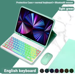 Backlight iPad magic keyboard For iPad Pro 11 2021 2020 Mini 5 6 10.2 9/8/7th 2018 2017 5 6th Pro 11 12.9 10.5 9.7 Air 3 2 Case