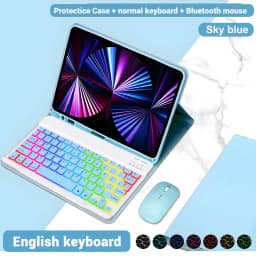 Backlight iPad magic keyboard For iPad Pro 11 2021 2020 Mini 5 6 10.2 9/8/7th 2018 2017 5 6th Pro 11 12.9 10.5 9.7 Air 3 2 Case