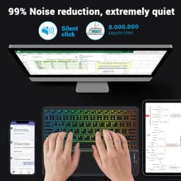 Backlight iPad magic keyboard For iPad Pro 11 2021 2020 Mini 5 6 10.2 9/8/7th 2018 2017 5 6th Pro 11 12.9 10.5 9.7 Air 3 2 Case