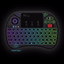 Rii X8+ Mini Keyboard With Touchpad For Android TV Box Smart TV/PC/Ipad Voice Search LED Backlit RU/US Keyboard Wireless