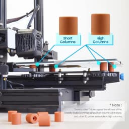 3D Printer Heatbed Leveling Kit Aluminum Hand Twist Leveling Nut + Springs + Silicone Column 18mm 16mm for Ender 3/Ender 5/CR-10