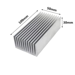 Extruded Aluminum Heatsink Heat Sink Radiator for Electronic LED Chip Power Amplifier Cooler Cooling Heat Dissipation