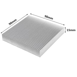 Extruded Aluminum Heatsink Heat Sink Radiator for Electronic LED Chip Power Amplifier Cooler Cooling Heat Dissipation
