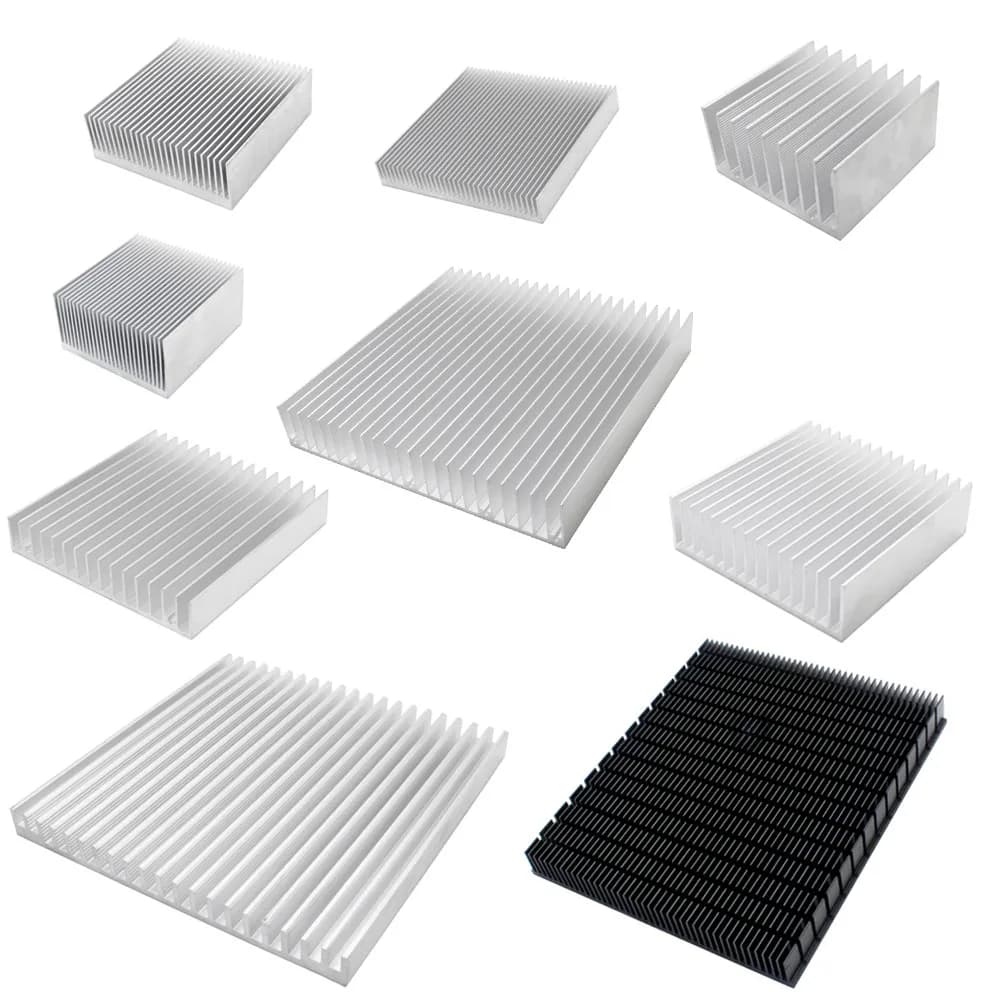 Extruded Aluminum Heatsink Heat Sink Radiator for Electronic LED Chip Power Amplifier Cooler Cooling Heat Dissipation