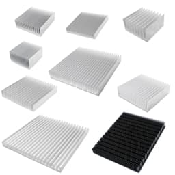 Extruded Aluminum Heatsink Heat Sink Radiator for Electronic LED Chip Power Amplifier Cooler Cooling Heat Dissipation