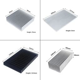 Extruded Aluminum Heatsink Heat Sink Radiator for Electronic LED Chip Power Amplifier Cooler Cooling Heat Dissipation