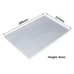 Extruded Aluminum Heatsink Heat Sink Radiator for Electronic LED Chip Power Amplifier Cooler Cooling Heat Dissipation