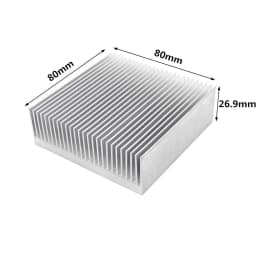 Extruded Aluminum Heatsink Heat Sink Radiator for Electronic LED Chip Power Amplifier Cooler Cooling Heat Dissipation
