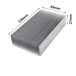 Extruded Aluminum Heatsink Heat Sink Radiator for Electronic LED Chip Power Amplifier Cooler Cooling Heat Dissipation