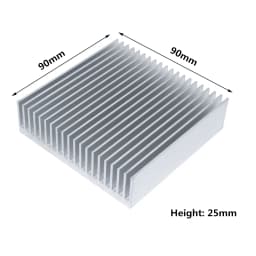 Extruded Aluminum Heatsink Heat Sink Radiator for Electronic LED Chip Power Amplifier Cooler Cooling Heat Dissipation