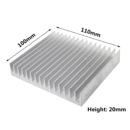 Extruded Aluminum Heatsink Heat Sink Radiator for Electronic LED Chip Power Amplifier Cooler Cooling Heat Dissipation