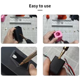Toaiot Heat Insert Nut Iron Tip Hot Melt Heat Set Insert Tool Soldering Iron Tip 3D Printing Modify Finishing Brass Thread Embed