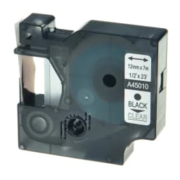 6/9/12mm 24mm Label for Dymo D1 Tape 45013 40913 43613 Black on White Compatible Dymo LabelManage 160 280 LabelPoint Label Maker
