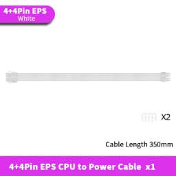 TEUCER 350mm ATX EPS PCI-E Extension Cable for CPU GPU Motherboard 24PIN 4+4PIN 6+2PIN 8PIN PSU Extension Cord