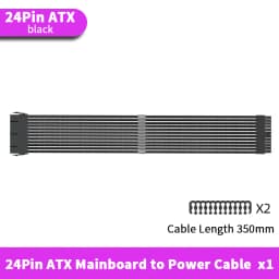 TEUCER 350mm ATX EPS PCI-E Extension Cable for CPU GPU Motherboard 24PIN 4+4PIN 6+2PIN 8PIN PSU Extension Cord