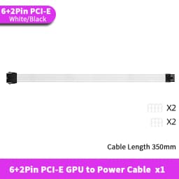 TEUCER 350mm ATX EPS PCI-E Extension Cable for CPU GPU Motherboard 24PIN 4+4PIN 6+2PIN 8PIN PSU Extension Cord