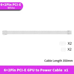 TEUCER 350mm ATX EPS PCI-E Extension Cable for CPU GPU Motherboard 24PIN 4+4PIN 6+2PIN 8PIN PSU Extension Cord
