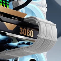 TEUCER 350mm ATX EPS PCI-E Extension Cable for CPU GPU Motherboard 24PIN 4+4PIN 6+2PIN 8PIN PSU Extension Cord