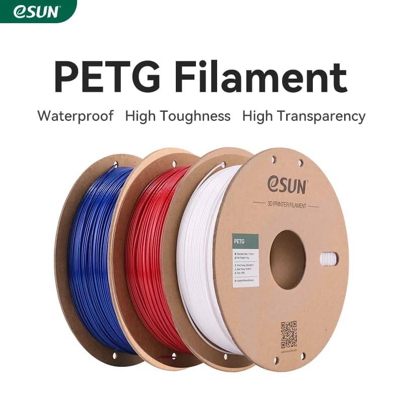 eSUN PETG 3D Printer Filament for Bambu Lab Raise3D 1.75mm 1KG PETG Filament for 3D Printers 3D Printing Materials Easy Printing