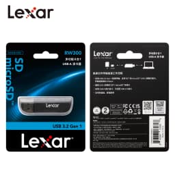 Original Lexar 300U Multi 2 in 1 USB Type A Card Reader Support SD/Micro SD Card Memoria Card Reader For MicroSDHC/SDXC