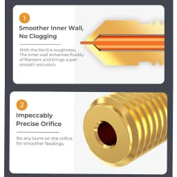 Creality Ender 3 V3 SE Nozzle with 5pcs Silicone Sock,High-Speed Brass Nozzles M6 Hotend Extruder Nozzle for Ender 5 S1/Ender 7
