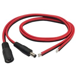 1 Pair 14AWG DC Power Pigtail 5.5mm X 2.1mm Male & Female Connector Power Extension Cable CCTV Security Camera LED Strip Light