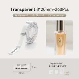 Niimbot D11 D110 D101 H1S Transparent Label Sticker Name Tag Thermal Labels Adhesive Paper Sticky Notes Office School Supplies
