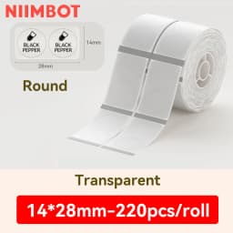 Niimbot D11 D110 D101 H1S Transparent Label Sticker Name Tag Thermal Labels Adhesive Paper Sticky Notes Office School Supplies