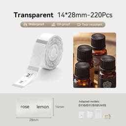 Niimbot D11 D110 D101 H1S Transparent Label Sticker Name Tag Thermal Labels Adhesive Paper Sticky Notes Office School Supplies