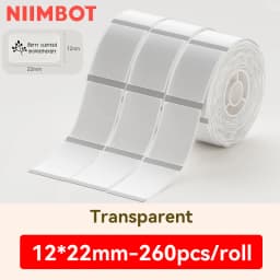 Niimbot D11 D110 D101 H1S Transparent Label Sticker Name Tag Thermal Labels Adhesive Paper Sticky Notes Office School Supplies