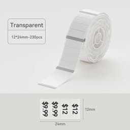 Niimbot D11 D110 D101 H1S Transparent Label Sticker Name Tag Thermal Labels Adhesive Paper Sticky Notes Office School Supplies