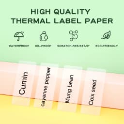 Niimbot D11 D110 D101 H1S Transparent Label Sticker Name Tag Thermal Labels Adhesive Paper Sticky Notes Office School Supplies