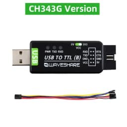 Industrial USB To TTL Converter Original FT232RL/CH343G Multi Protection & Systems Support Stable Transmission LED Indicators
