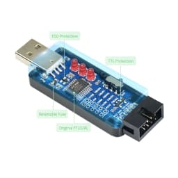 Industrial USB To TTL Converter Original FT232RL/CH343G Multi Protection & Systems Support Stable Transmission LED Indicators
