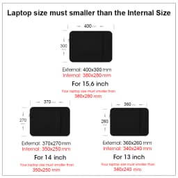 Laptop Bag Case For Macbook Air Pro 13 14 15.6 Xiaomi Lenovo Asus Dell HP Notebook Sleeve 13.3 Inch Protective Case Black Grey