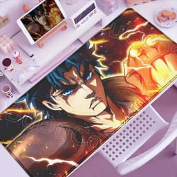 Funny Anime Jojo Bizarre Adventure Mouse Pad Cabinet Keyboard Accessories Joseph Joestar Laptop Gaming Large Lock Edge Mousepad