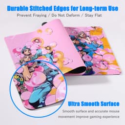 Funny Anime Jojo Bizarre Adventure Mouse Pad Cabinet Keyboard Accessories Joseph Joestar Laptop Gaming Large Lock Edge Mousepad